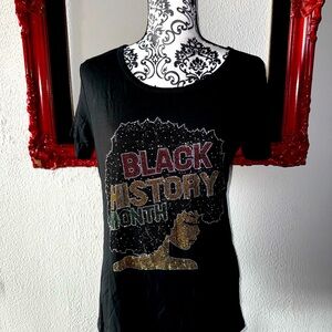 Black history bling shirt